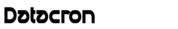 Datacron font preview